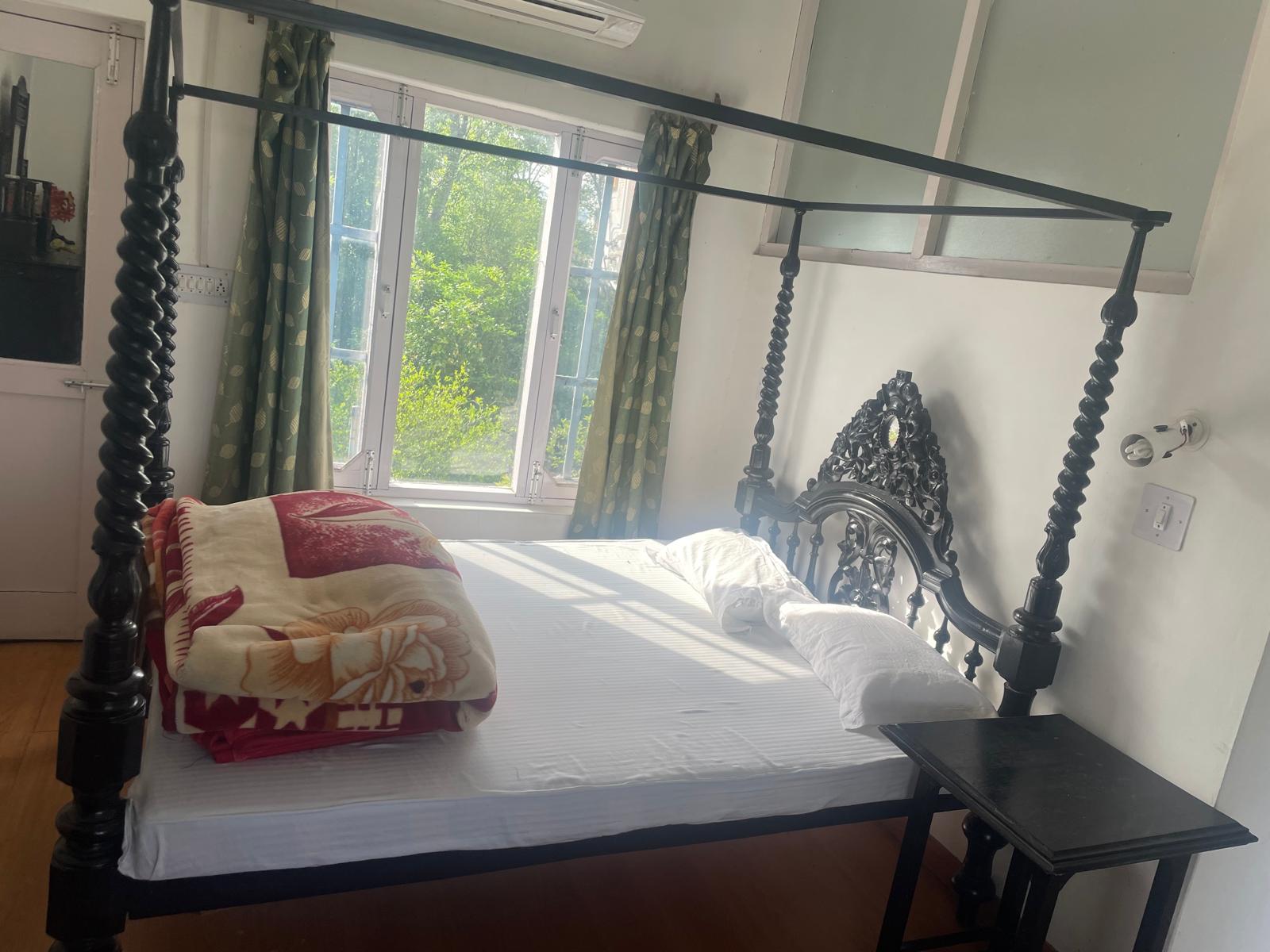 One of the four bedrooms at the retreat cottage